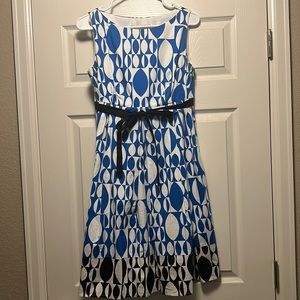Blue and white Sundress Maggy London